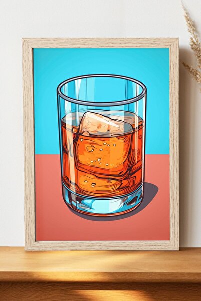 Luna Marissa Μίνιμαλ αφίσα με ουίσκι - Αφίσα τοίχου από γυαλιστερό χαρτί χωρί...