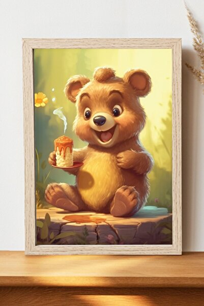 Luna Marissa Αφίσα με αρκούδα - Αφίσα τοίχου από γυαλιστερό χαρτί χωρίς πλαίσιο