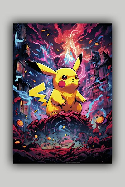 Luna Marissa Αφίσα Pokemon Pikachu Pikaçu χωρίς πλαίσιο τοίχου