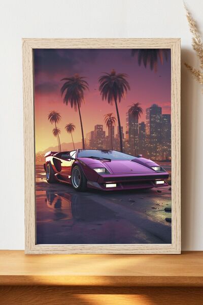 Luna Marissa Αφίσα Ferrari - Αφίσα αυτοκινήτου από γυαλιστερό χαρτί χωρίς πλα...