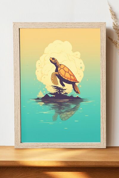 Luna Marissa Αφίσα Χελώνας - Αφίσα τοίχου από γυαλιστερό χαρτί χωρίς πλαίσιο