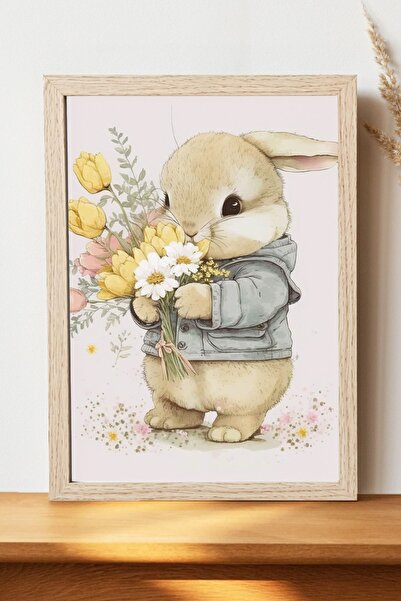Luna Marissa Αφίσα κουνελιού - Αφίσα τοίχου από γυαλιστερό χαρτί χωρίς πλαίσιο