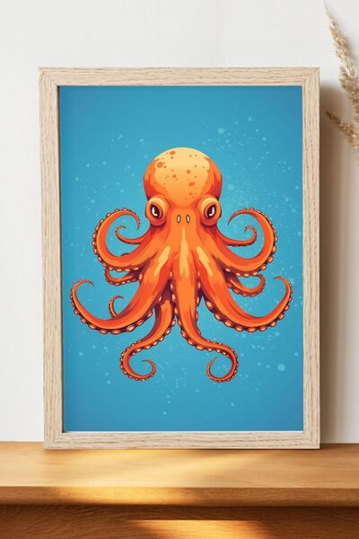 Luna Marissa Αφίσα Χταπόδι - Αφίσα τοίχου από γυαλιστερό χαρτί χωρίς πλαίσιο