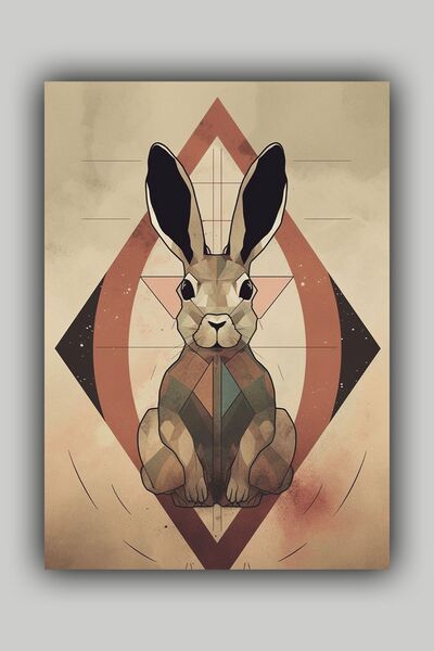 Luna Marissa Αφίσα με κουνέλι χωρίς πλαίσιο Αφίσα τοίχου