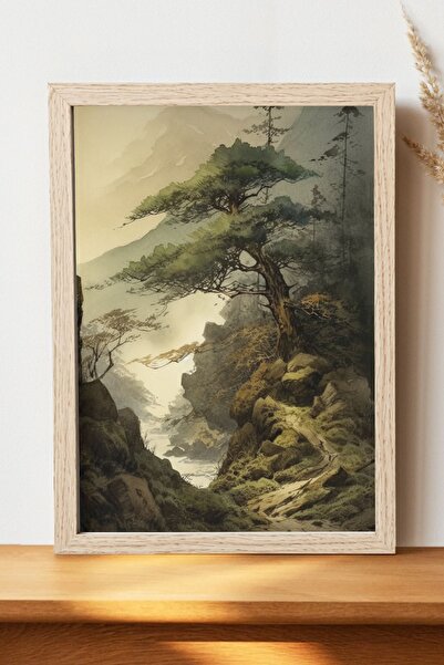 Luna Marissa Αφίσα τοπίων - Αφίσα ψηφιακής τέχνης από χοντρό χαρτί χωρίς πλαίσιο