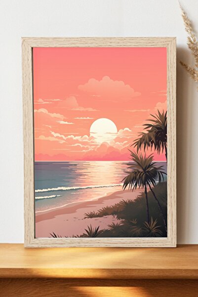 Luna Marissa Αφίσα Beach America - Αφίσα τοίχου από γυαλιστερό χαρτί χωρίς πλ...