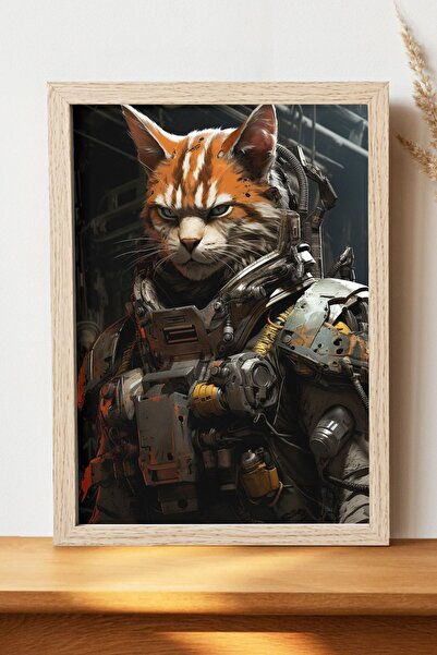 Luna Marissa Αφίσα Warrior Cat - Αφίσα τοίχου από γυαλιστερό χαρτί χωρίς πλαίσιο