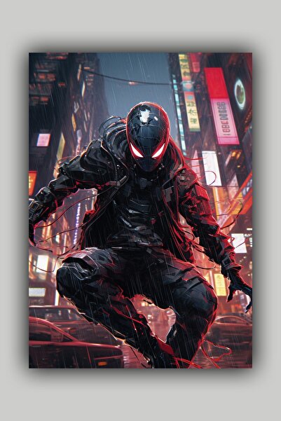 Luna Marissa Αφίσα τοίχου χωρίς πλαίσιο Cyberpunk Spiderman