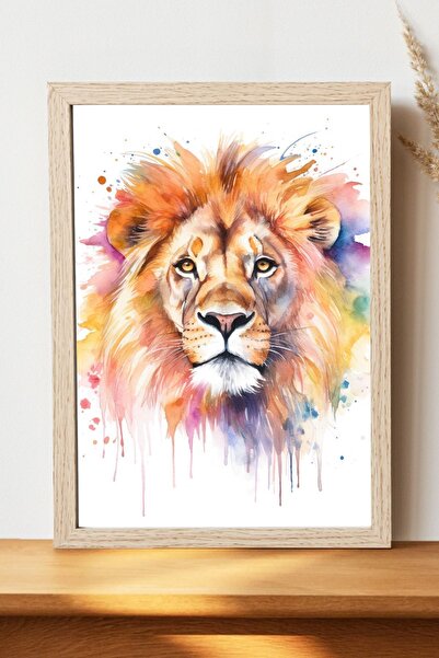 Luna Marissa Αφίσα Λιοντάρι - Αφίσα τοίχου από γυαλιστερό χαρτί χωρίς πλαίσιο