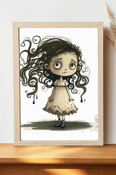 Luna Marissa Αφίσα Vector Little Girl - Αφίσα τοίχου από γυαλιστερό χαρτί χωρ...