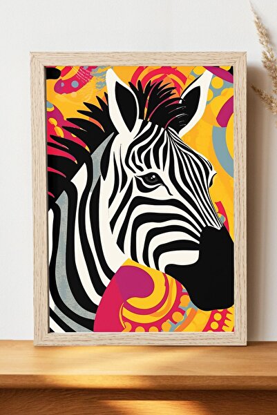 Luna Marissa Εικονογράφηση Αφίσα Ζέβρας - Αφίσα ψηφιακής τέχνης από γυαλιστερ...