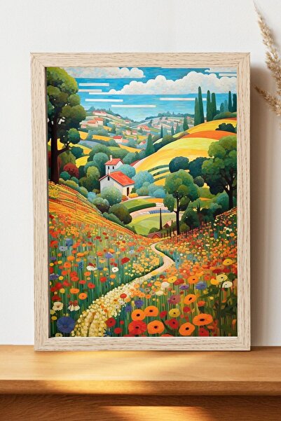 Luna Marissa Πολύχρωμη αφίσα τοπίων - Αφίσα τοίχου από γυαλιστερό χαρτί χωρίς...