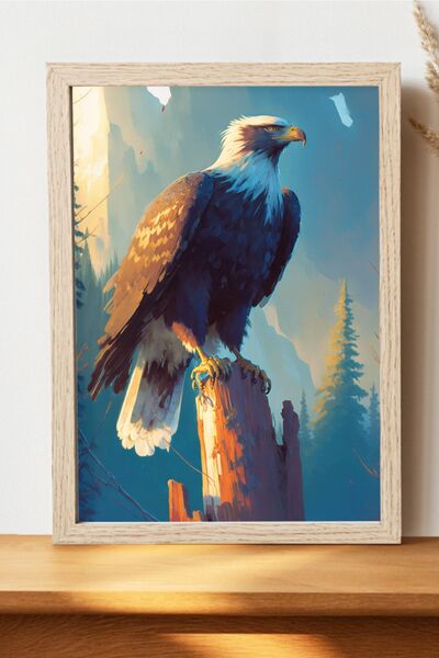 Luna Marissa Αφίσα Noble Eagle - Χοντρό χαρτί χωρίς πλαίσιο, ψηφιακή διακοσμη...