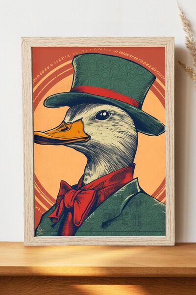 Luna Marissa Αφίσα πάπιας - Αφίσα ψηφιακής τέχνης από γυαλιστερό χαρτί χωρίς ...