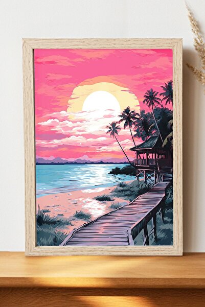 Luna Marissa Αφίσα τοπίων - Αφίσα τοίχου από γυαλιστερό χαρτί χωρίς πλαίσιο