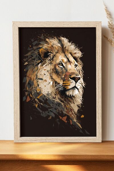 Luna Marissa Αφίσα Λιοντάρι - Αφίσα τοίχου από γυαλιστερό χαρτί χωρίς πλαίσιο