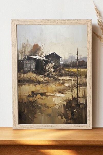 Luna Marissa Αφίσα τέχνης με λαδομπογιές τοπίων - Ψηφιακή αφίσα τέχνης από χο...