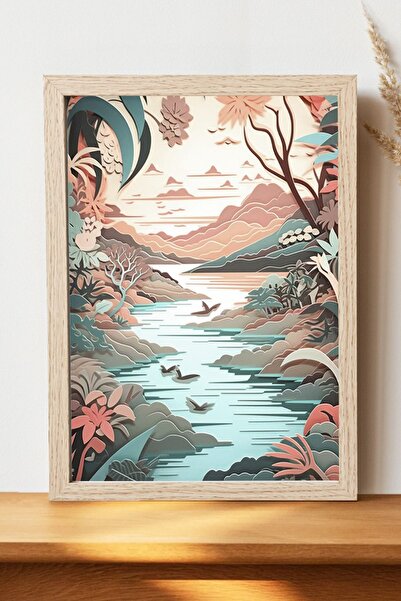 Luna Marissa Εικονογράφηση Αφίσα Τοπίων - Χοντρό χαρτί χωρίς πλαίσιο Ψηφιακή ...