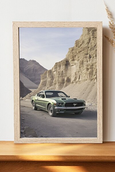 Luna Marissa Αφίσα Mustang - Αφίσα αυτοκινήτου από γυαλιστερό χαρτί χωρίς πλα...