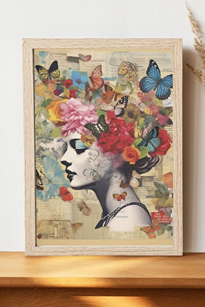 Luna Marissa Εικονογράφηση Vintage αφίσα για κορίτσια - Αφίσα ψηφιακής τέχνης...