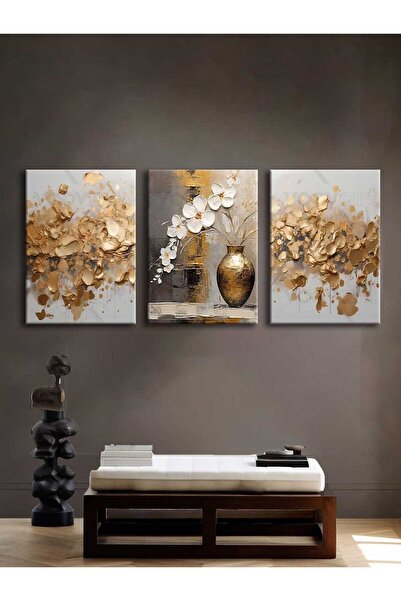 Voovart Kanvas Duvar Tablosu 3'lü Canvas Tablo Seti - VOOV4223