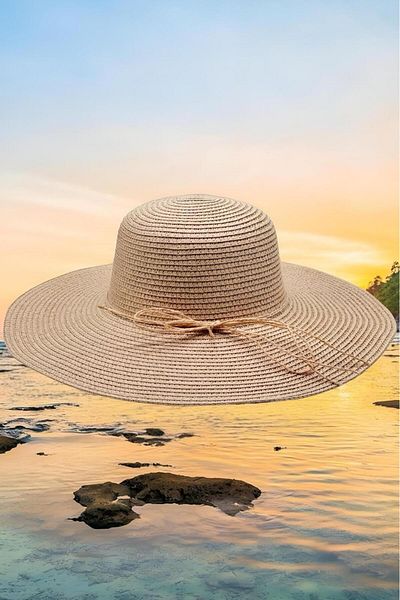 Mood Agenda Women's Summer Straw Hat with Starfish Large Brim