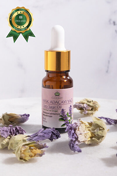 GOOMY Misk Adaçayı Yağı %100 Doğal Bitkisel Uçucu Yağ Clary Sage Oil 10ml