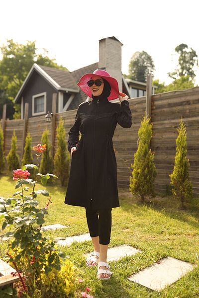 ButikKardelen New Season Camellia Hijab Swimsuit - Four Pieces 10366