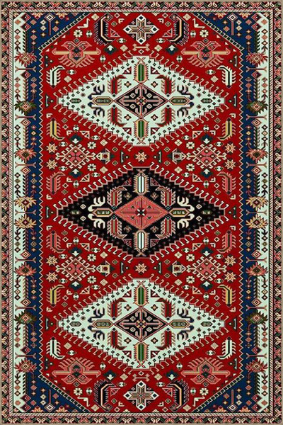 Rugs Modern Halı Covor decorativ cu imprimeu geometric tradițional în formă d...