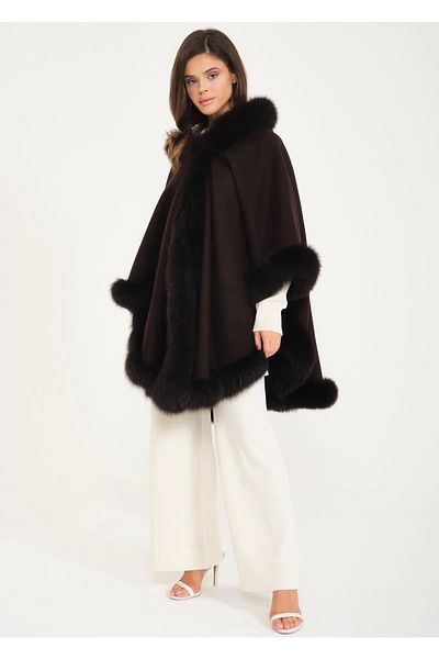 janbely Brown Poncho