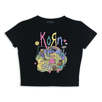 Touz Moda Korn Black Crop - Rock Series