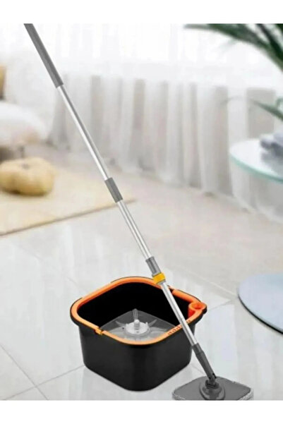AŞKIN RENGİ Döner Başlıklı Otomatik Mop Temizlik Seti - Temiz & Kirli Suyu Ay...