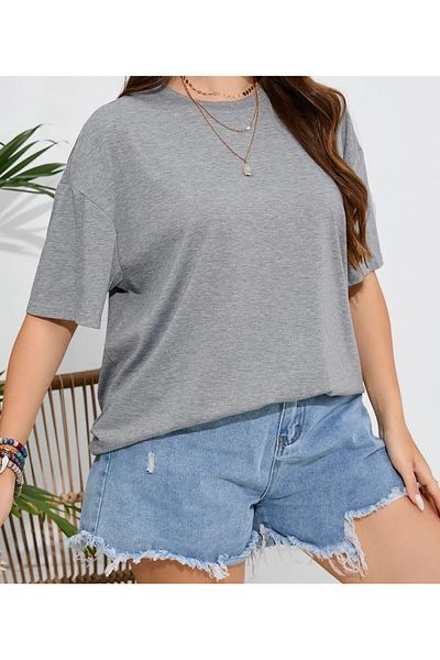 Elfa Tekstil Women's Gray T-Shirt