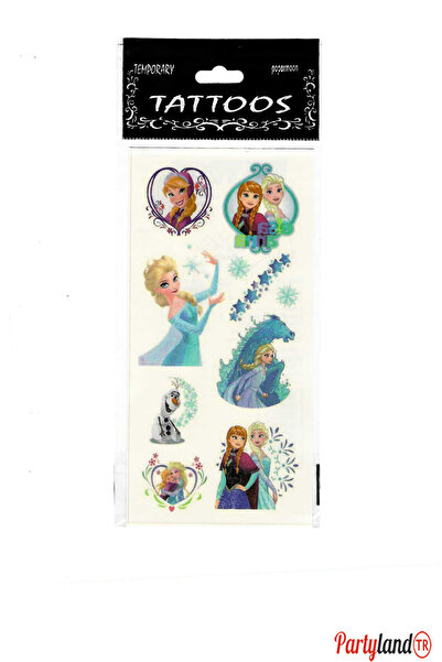 PartylandTR Frozen Anna Elsa Geçici Çocuk Dövmesi