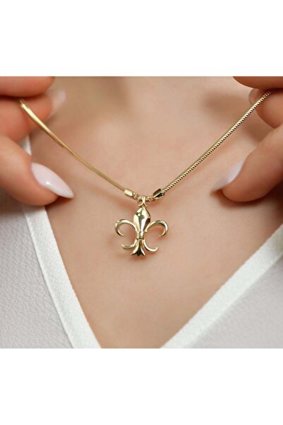 by milo jewellery Tasarım Zambak Altın kolye