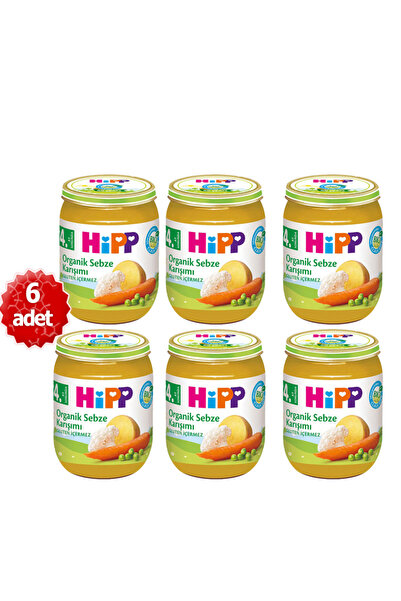 Hipp Organik x 6 Adet Sebze Karışımı 125gr