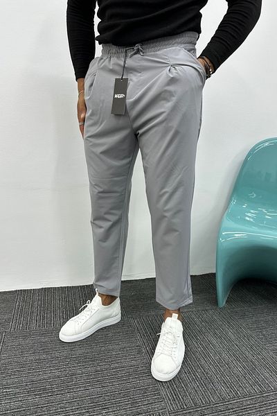 MADZEYMODA Smoked Color Jogger Men - Boyfriend Mold, Ύφασμα Parachute, Πλισέ σχέδιο