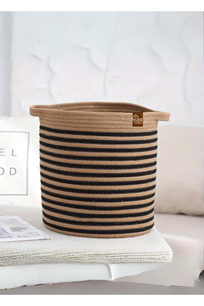 HomeTurko Καλάθι απλύτων - Καφέ - 0-19 L