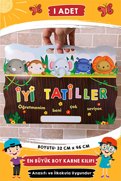 Etkinlikdenizi Çantalı Orman Temalı Karne Kılıfı Dosyası
