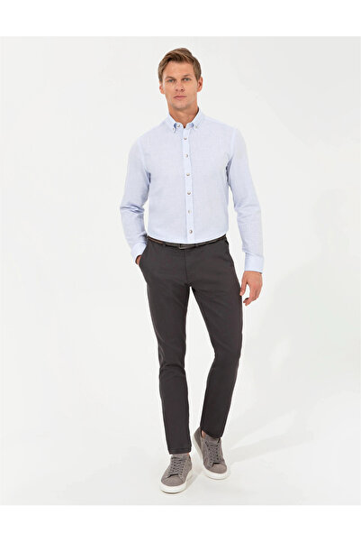 Pierre Cardin Açık Mavi Slim Fit Uzun Kollu Gömlek