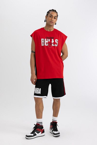 DeFacto Chicago Bulls Crewneck T-Shirt Defactofit Nba U4882Az24Sm