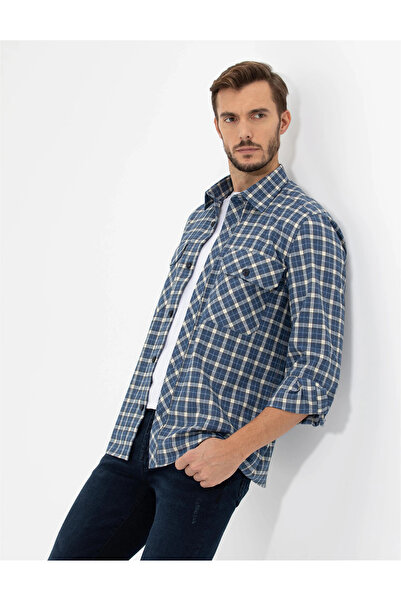 Pierre Cardin İndigo Comfort Fit Uzun Kollu Gömlek
