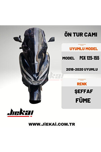 JİEKAİ HONDA PCX 125 UYUMLU ÖN TUR CAM SİPERLİK 2018-2020 FÜME