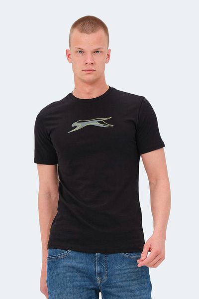Slazenger VEDRAN KTN - Tricou negru pentru bărbați