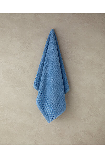 English Home Cozy Up Pamuklu Yüz Havlusu Mavi