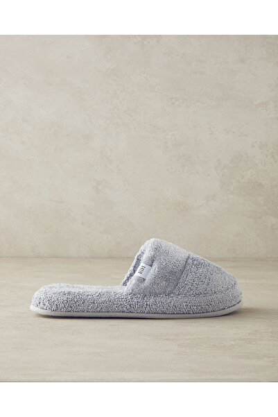 English Home Melinda Pamuklu Banyo Terliği Koyu Gri