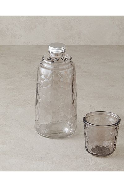 English Home Anthracite Jug Lusana Glass Bedside