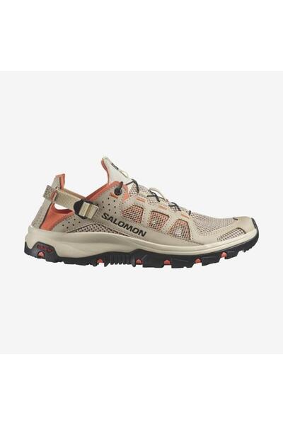 Salomon 474324 Techamphibian 5 W Women's Outdoor Shoes - White Pepper/Bleached Sand/Living Coral
