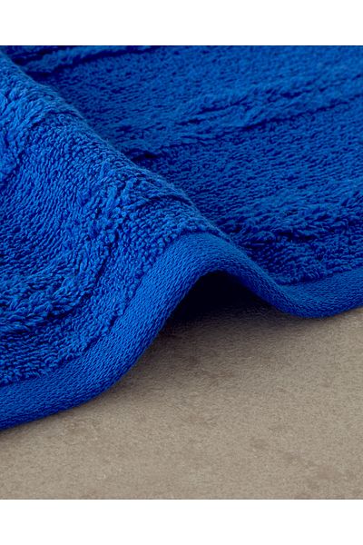 English Home Prosop de față din bumbac bleumarin Plume Way