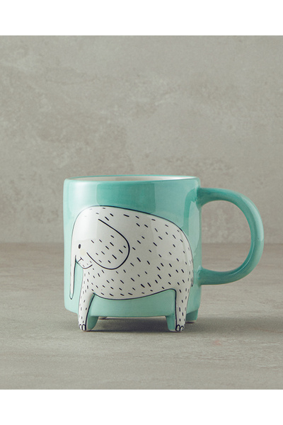 English Home Tiny Elephant Dolomite Kupa Yeşil